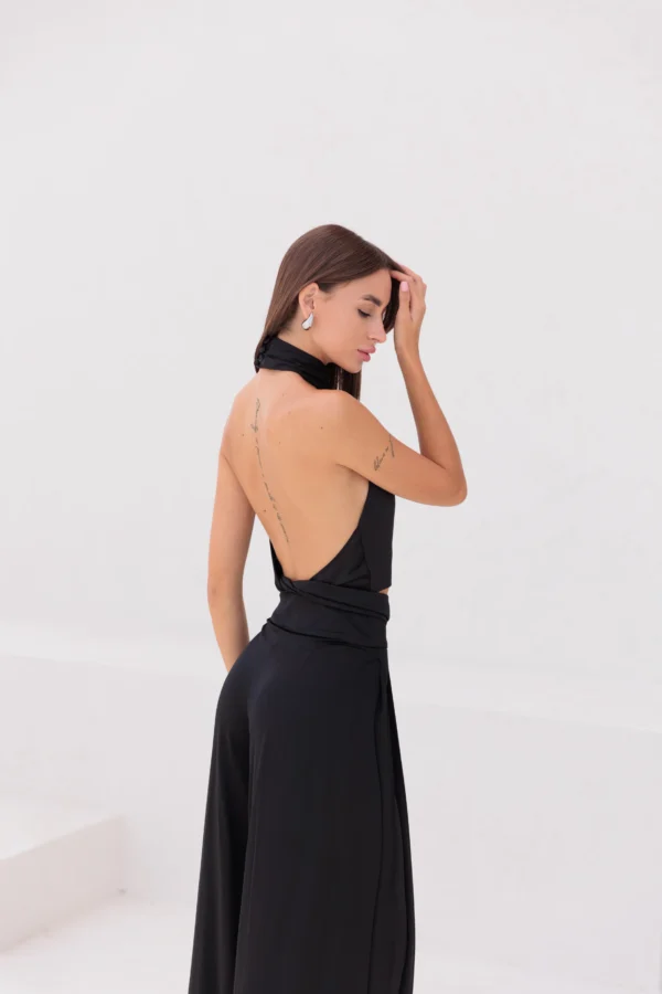 Elegancki czarny top damski na kolację i event – REPULO’S